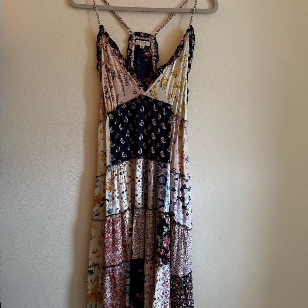 Bohemian Patchwork Maxi Dress